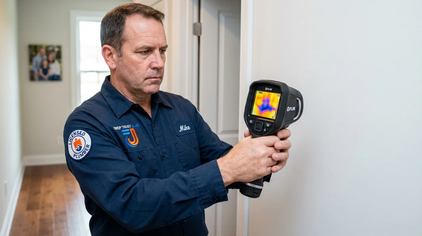 Thermal imaging leak detection by Johns Plumbing LLC in Saint Elmo
